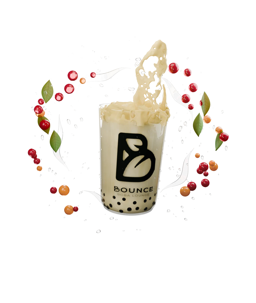 Jasmine Milk Tea — illustrated with our animated Bounce cup