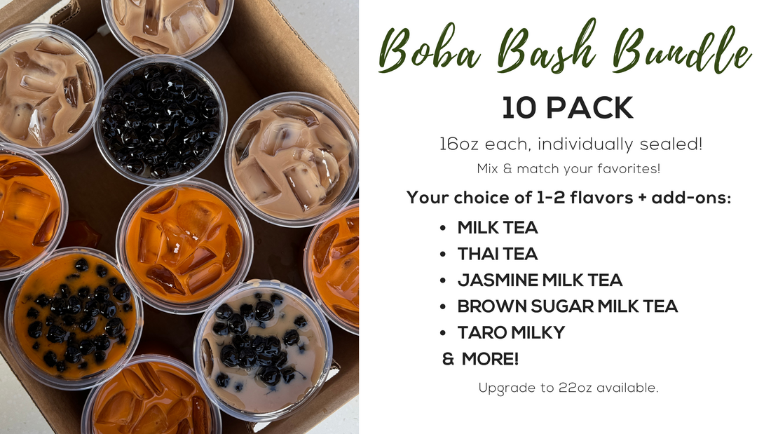 Boba Bash Bundle with ten individually sealed drinks