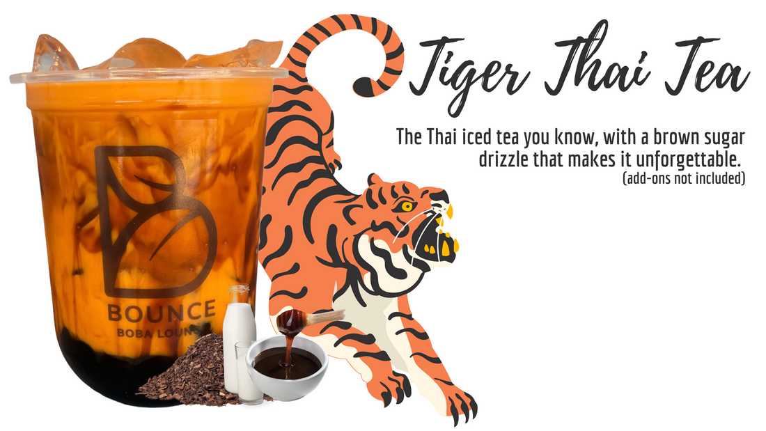 Tiger Thai Tea with brown sugar drizzle